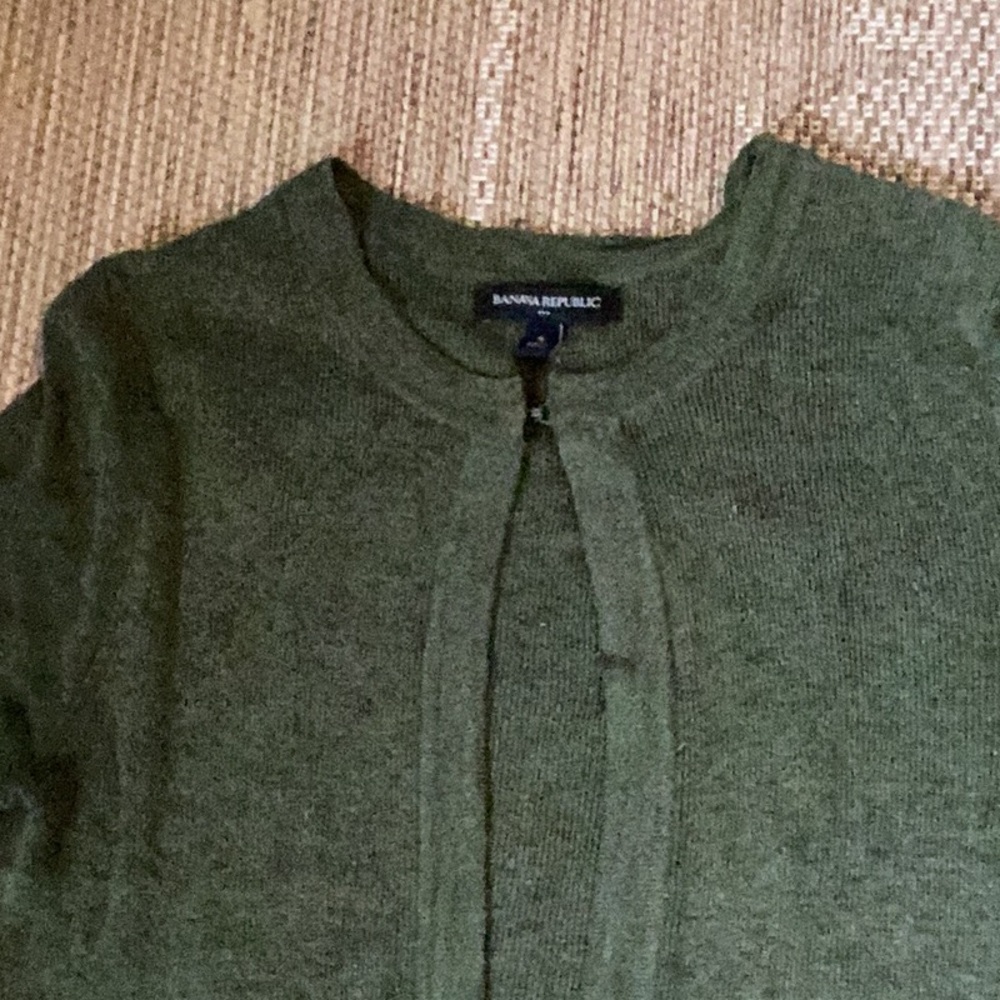 Banana Republic Green Cardigan Sweater